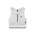 W097. LYCRA® ADAPTIV Seamless Zip Bra - Slate Grey