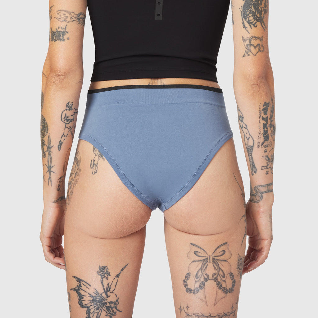 W098. LYCRA® ADAPTIV Seamless Underwear - Slate Blue